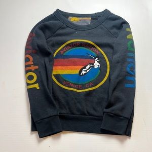 Aviator Nation Charcoal Crewneck Kids Size 12